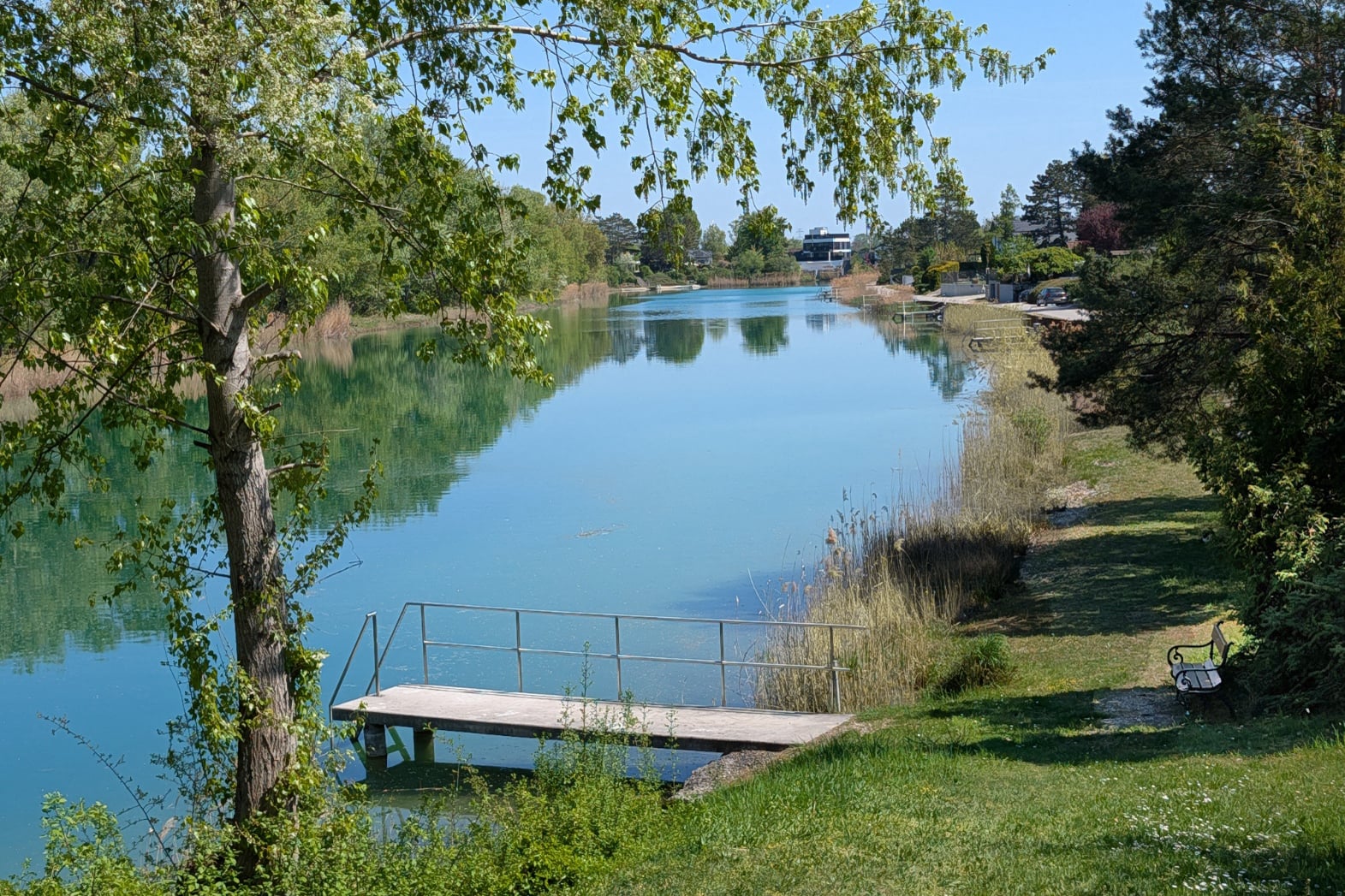 eine Oase der Ruhe neben der Seestadt Aspern